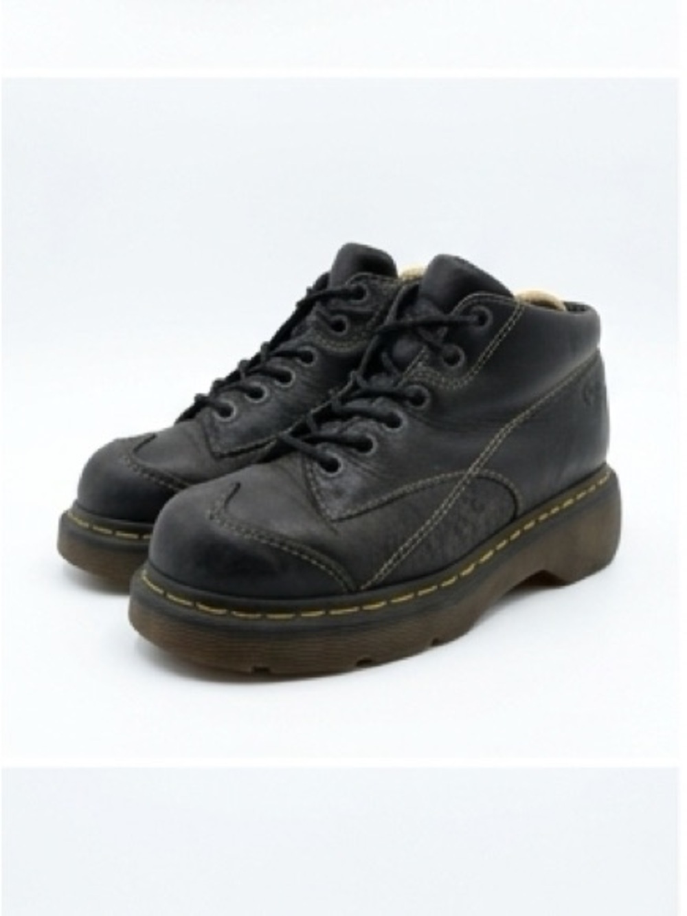 Dr. Martens Vintage Y2K 12278 Black Leather Daisy Ankle Boots Sz US 6 - Picture 4 of 10